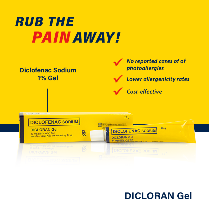 DICLORAN GEL Diclofenac Sodium 10mg/g (1% w/w) 20g Tube [PRESCRIPTION REQUIRED]