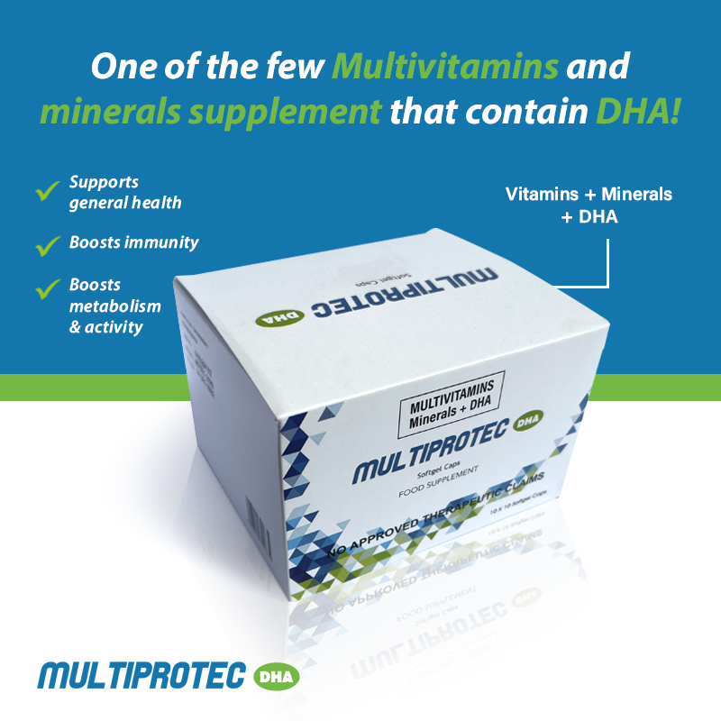 MULTIPROTEC DHA Vitamins and Minerals with DHA 100 Tablets