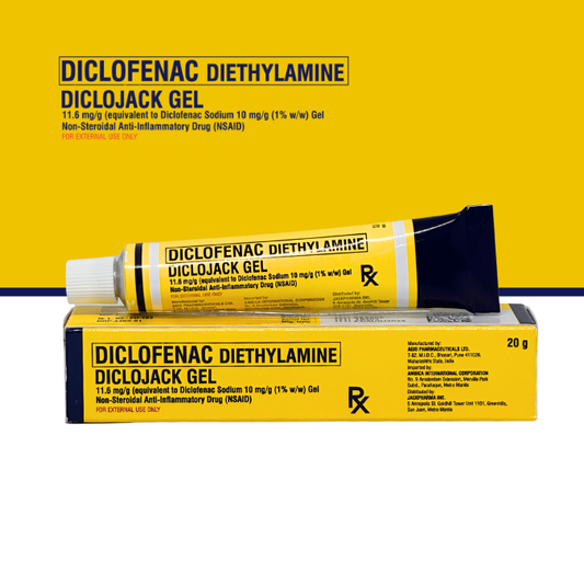 DICLOJACK GEL 11.6 mg/g (equivalent to Diclofenac Sodium 10 mg/g (1% w/w) Gel Non-Steroidal Anti-Inflammatory Drug