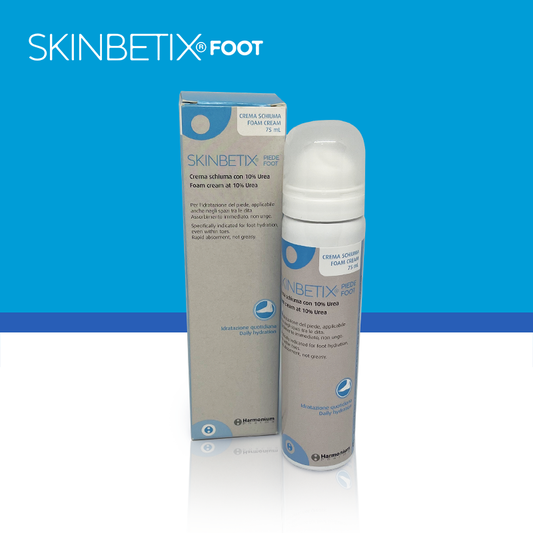 SKINBETIX FOOT Urea-based foam cream with Panthenol and Allantoin 75mL Bottle (90 Pumps)