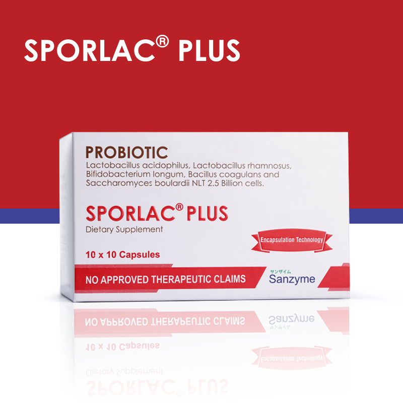 SPORLAC PLUS Probiotic Food Supplement 100 Tablets