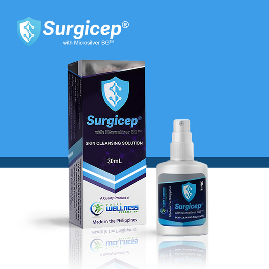 SURGICEP WITH MICROSILVER BG Skin Cleansing Solution 30mL Bottle